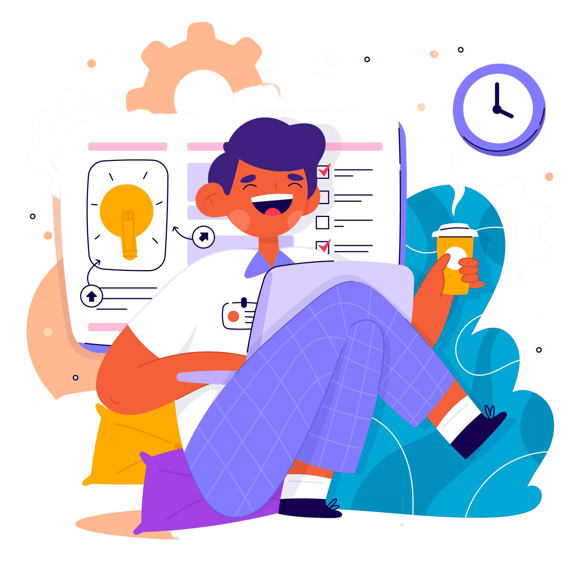 Habit tracking illustration